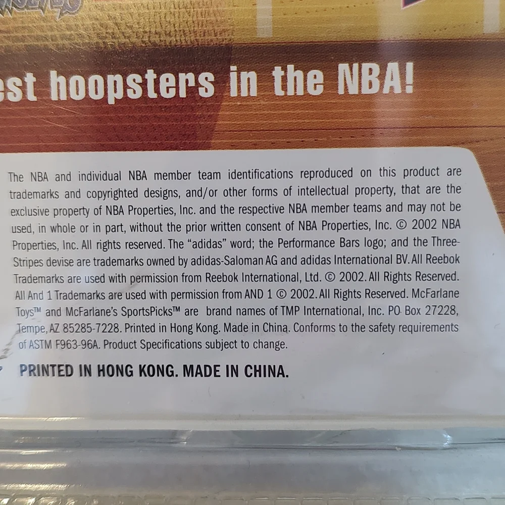 💲SALE💲2002 McFARLANE NBA Series 1 KOBE BRYANT 6" action New & original package - Picture 5 of 9